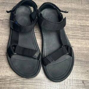 Men’s Black Teva Sandals Size 9